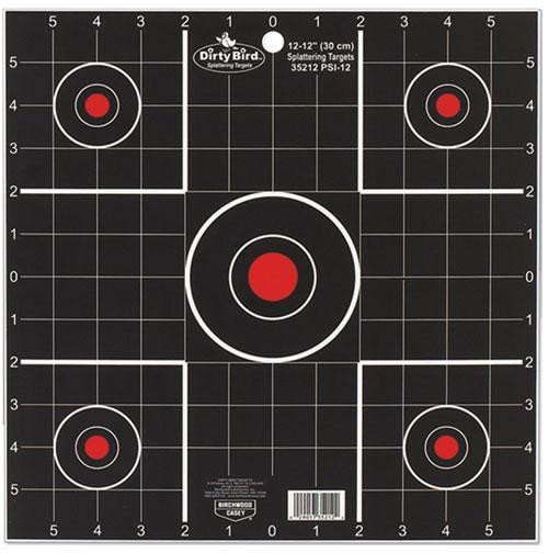Birchwood Casey Dirty Bird Sight-In Target 12" 12/ct