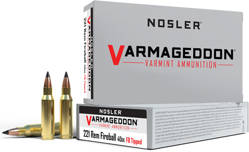 Nosler Varmageddon 221 REM Fireball 40gr FBT 20-Round 10BX/CS