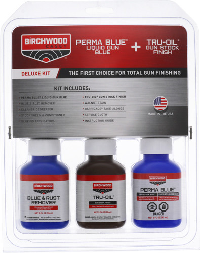 Birchwood Casey Deluxe Finishing Kit Perma Blue & Tru-Oil Complete - BC20001