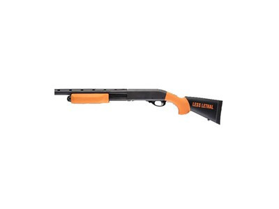 Less Lethal Overmolded Shotgun Stock Kit W- Forend - Orange, 12 Ga, Remi...