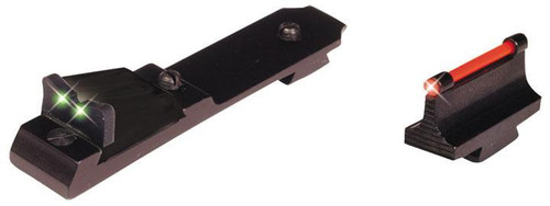 TruGlo Lever Action Rifle Sights Black 0.450" 3-Dot Red Front Green Rear - TG112