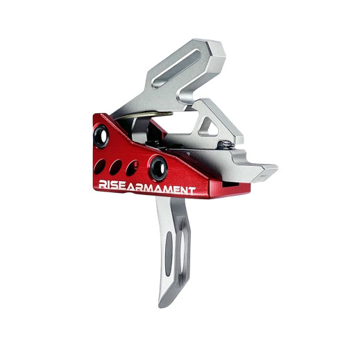 Rise Armament RA-535 Advanced Performance Single Stage AR Rifle Trigger 3.5 lb Curved Silver