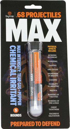 Byrna Max Projectiles 5 Count Tube .68 CAL