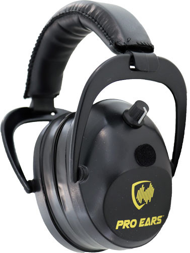 PRO EARS GOLD II 26 EAR MUFF ELECTRONIC W/PADDED BASE BLK