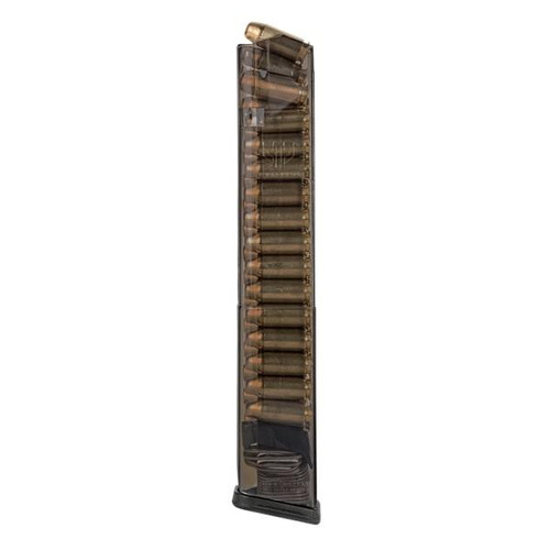 ETS Extended Glock 22/23/24/27/35 40 S&W 30rd Magazine, Smoke - SMK-GLK-22-210