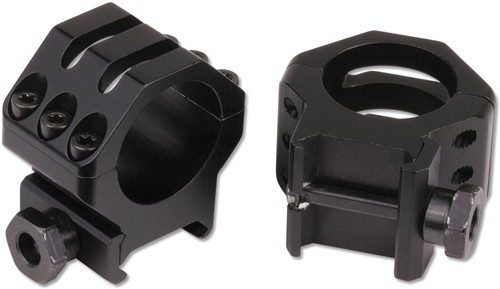 Weaver Rings 6-HOLE Tactical 1" High Matte .400"