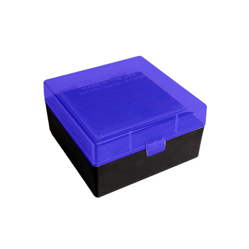 Berry's Ammo Box Blue/Black Polypropylene 100-Round - 87439