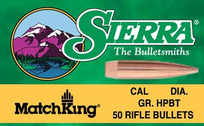 Sierra Bullets .30 CAL .308 155gr HP-BT Match Palma 100-Count