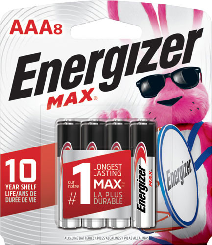 ENERGIZER MAX BATTERIES AAA 8-PACK