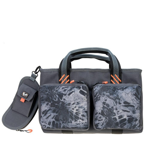G-Outdoors Double Pistol Range Bag with Magazine Storage and Glasses Case Gray