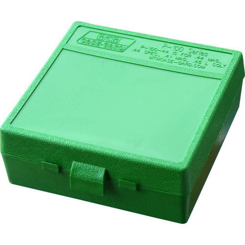 MTM Case-Gard P-100 Series X-Large Handgun Ammo Box - 100 Round Green