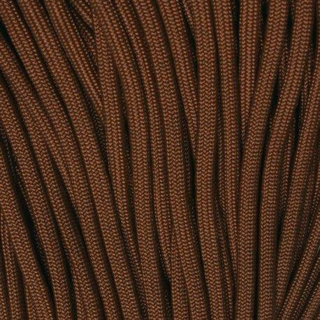 E.L. Wood Braiding. Mero 550 Paracord 100' 550 lb Brown Chocolate - 018