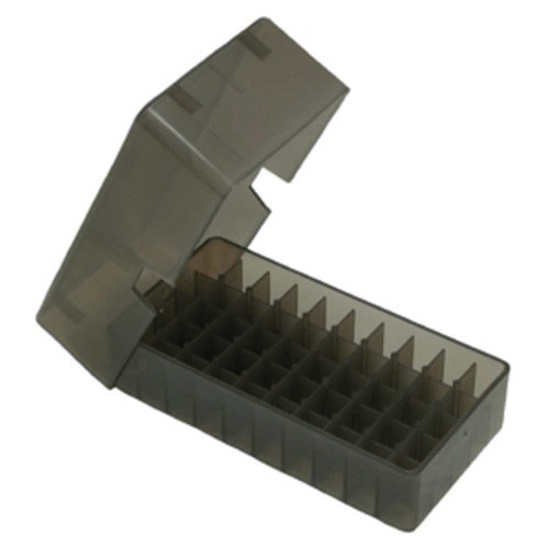MTM Slip-Top Ammunition Box 50 Round Square Hole 38 - 357