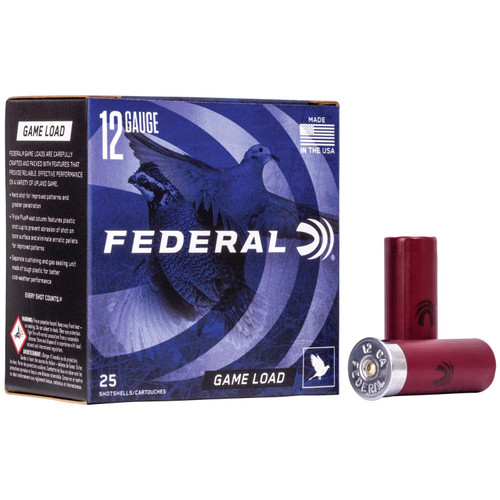Federal Game-Shok Upland Shotshells 12ga 2-3/4" 1oz #8 25/ct
