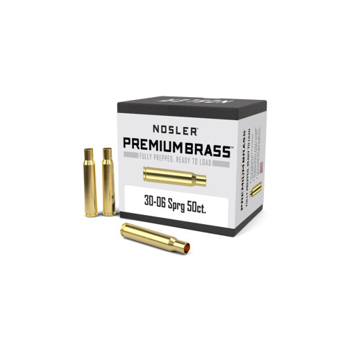 Nosler Unprimed Brass Rifle Cartridge Cases .30-06 Springfield 50/ct