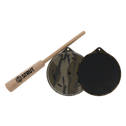 Hunters Specialties Camo Cutt'R Pot Call Friction Attracts Turkey Species Mossy - HS-BBSPC