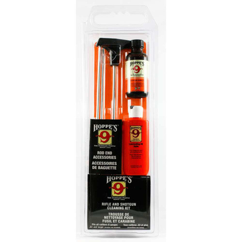 STANDARD RIFLE & SHOTGUN CLEANING KIT WITH ALUMINUM ROD