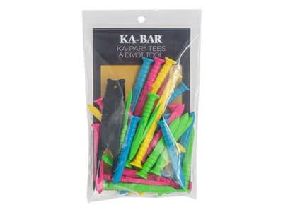 Ka-bar Golf Tees And Divot Tool - 36 Multiple Colors