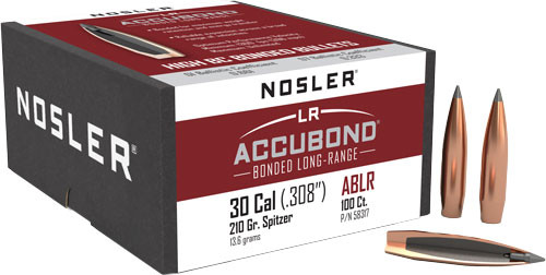 Nosler Bullets 30 CAL .308 210gr Accubond LR 100-Count