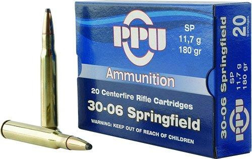PPU Rifle Ammunition .30-06 Springfield 180 gr SP 20/ct
