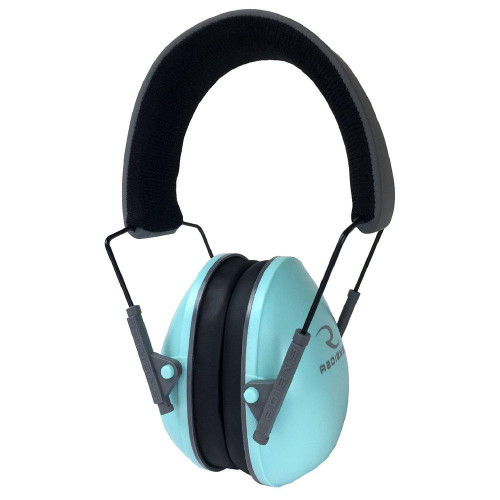 Radians Lowset Passive Muff 21dB Over the Head Aqua Blue/Black Women 1 Pair - LS0820CS