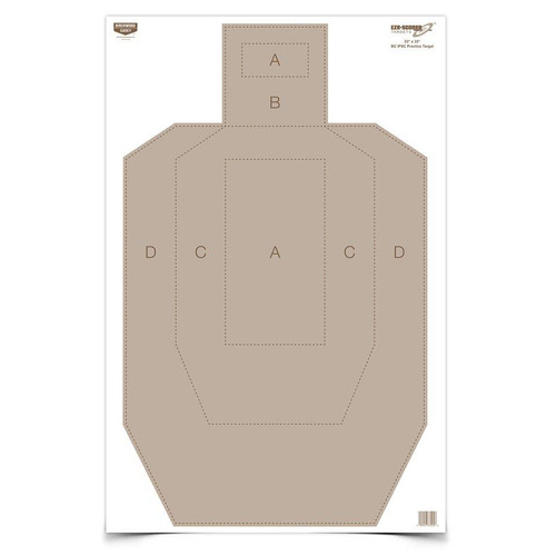 Birchwood Casey Eze-Scorer IPSC Practice Paper Target 23"x35" 5 Count - BC-37029