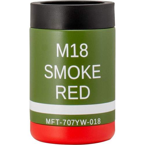 Mission First Tactical M18 Red Smoke Can Cooler 12oz - DM18R-CAN