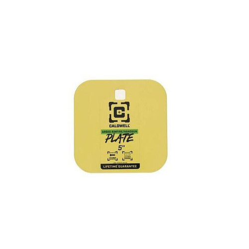BOG Caldwell AR500 1/4'' Rimfire/Handgun 5'' Square Gong Yellow Targets - 4002311