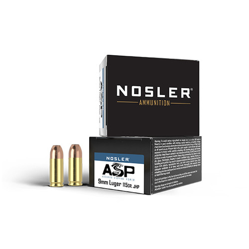 NOS AMMO 9MM 115GR JHP ASP 20/20