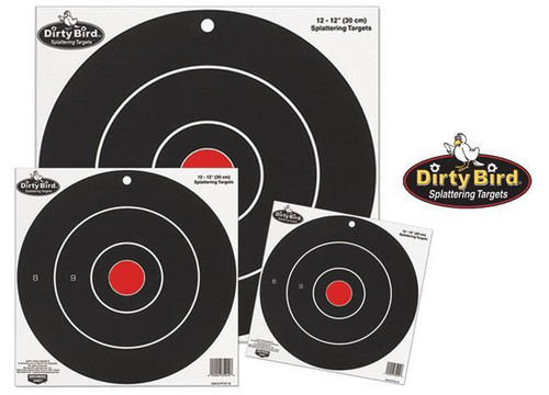 Birchwood Casey Dirty Bird Bull's Eye Targets 8" 25/Pack