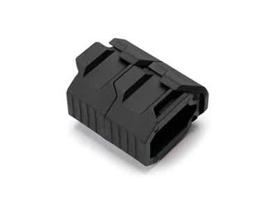 M-lok Stacked Angled Grip W- Cms - Black
