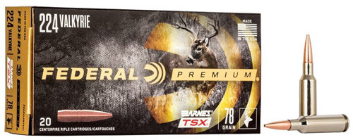 BARNES TSX 224 VALKYRIE 78 GR - 2850 FPS, 20/BX