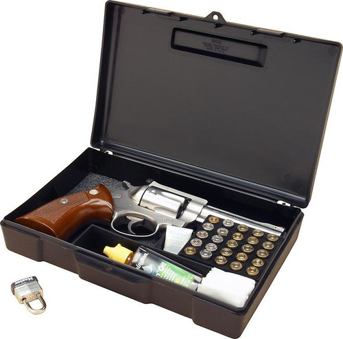 Mtm Molded Handgun Long Term Storage Case 4" Revolver - 804-40