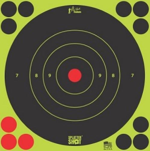 Pro-Shot Splatter Target Bullseye 6" Green Peel/Stick 12EA