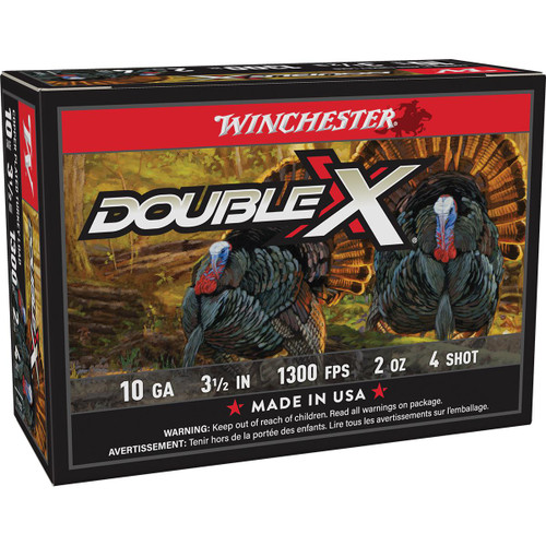 Winchester Double X Turkey Load 10 ga 3-1/2" Max 2 oz #4 10/ct