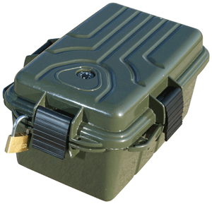 MTM SURVIVOR DRY BOX LARGE 10"X7"X5" FOREST GREEN