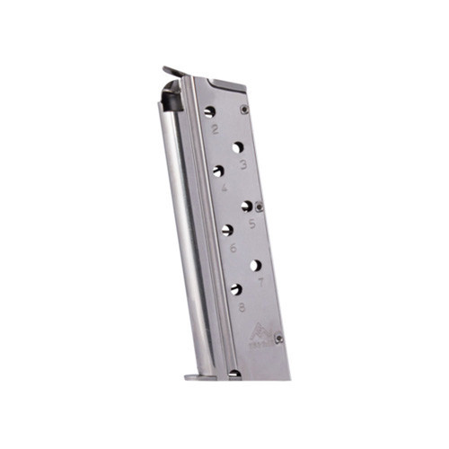 Mec-Gar 1911 Magnum 40 S&W 8rd Magazine, Nickel - MGCGOV40N