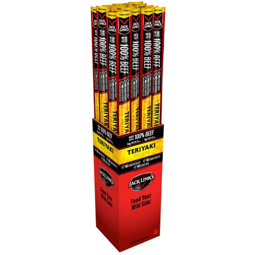 Jack Links Terriyaki Beef Sticks 144-Count (24 per case/6 cases)