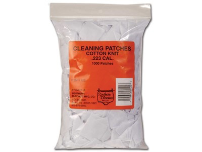 Southern Bloomer Cotton Knit Cleaning Patches .223 Caliber, 1000 Bulk Bag - 122