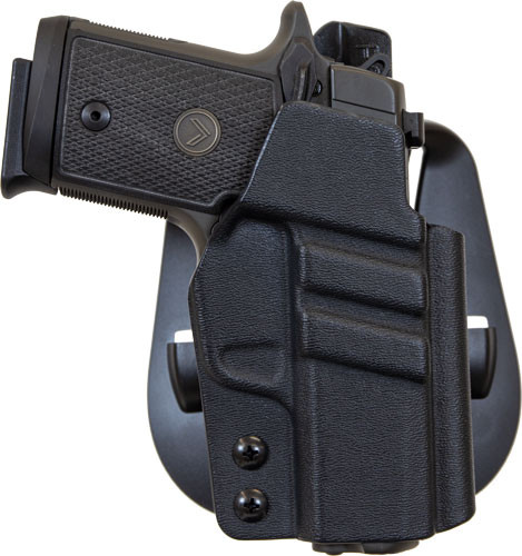 1791 Kydex OWB Paddle Holster Mult -Fit RH SIG P365 Black