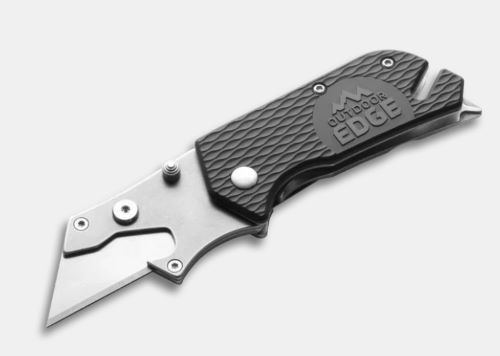 Outdoor Edge Utilipro Folding Utility Knife And Tool Black