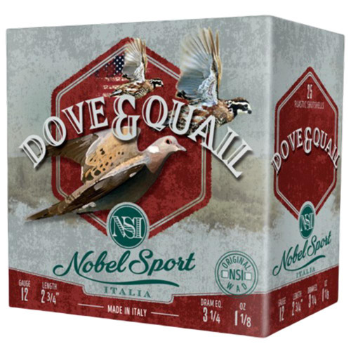 Eurosports Nobel Sport Dove & Quail Shotshells 12 ga 2-3/4" 1-1/8 oz #6 25/ct