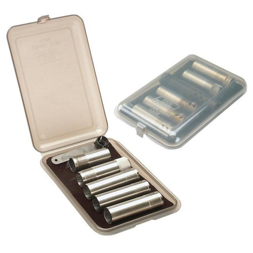 Mtm Molded Choke Tube Case for 6 Extended Tubes Clear Smoke - CT6-41