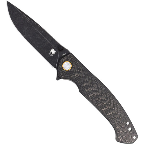 CobraTec Aventus Carbon/Titanium S35VN Knife Folding Blade Fiber