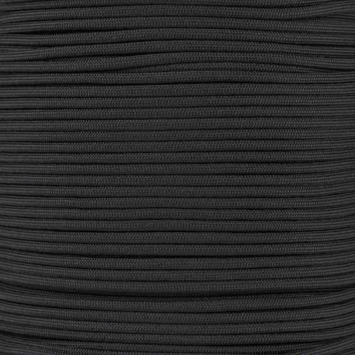 E.L. Wood Braiding Co. Mero 550 Paracord - 100' 550 lb Black 5040 Military