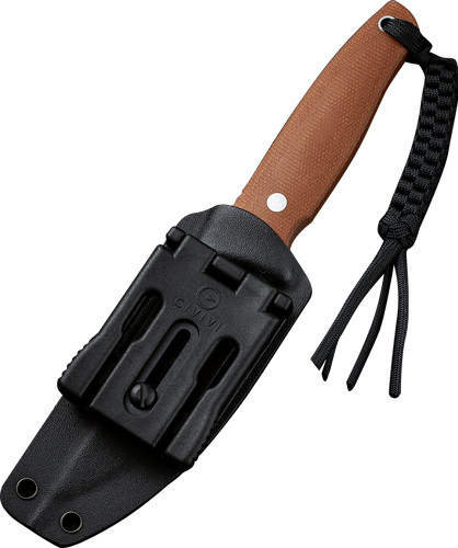Civivi Tamashii 4.07" Brown Canvas/Gray Polished D2 Knife - C190465