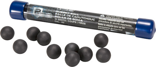 Umarex T4E P2P 50 CAL Rubber Ball Black 10-PACK