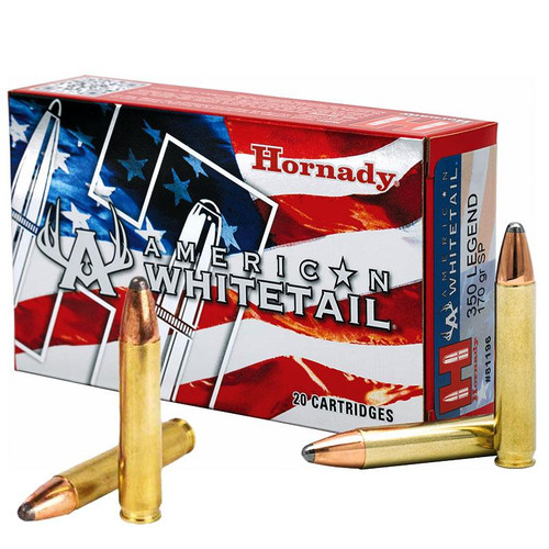 Hornady American Whitetail Rifle Ammunition .350 Legend 170gr SP 20/ct