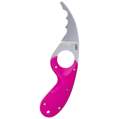 Columbia River Knife & Tool CRKT Bear Claw Fixed 2-2/5" Hawkbill Blade Pink