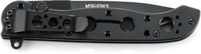 CRKT M16-03KS 3.5" Plain Edge Spear Point Black Blade